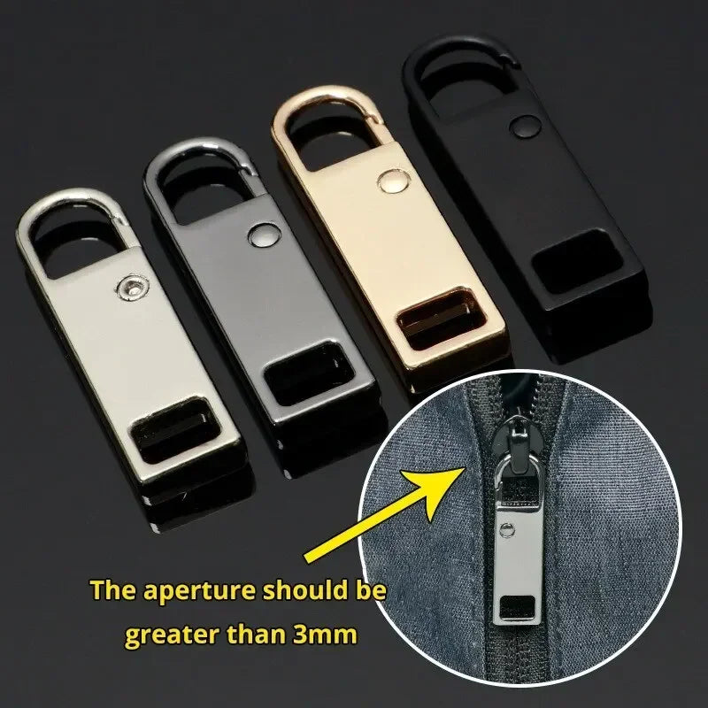 4pcs/8pcs Detachable Zipper Pull, Multi Color Replacement Zipper Accs For Jeans & Backpack, Sewing Tools