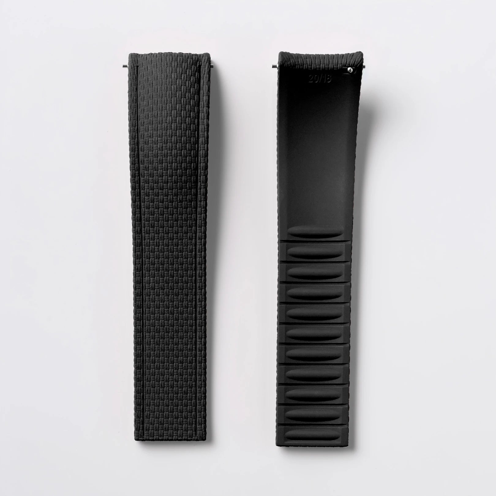 New CTS 18/19/20/21/22/24mm Curved FKM Rubber Quick Release Watch Strap Adjustable Man Women‘s Band Diving Universal Bracelet