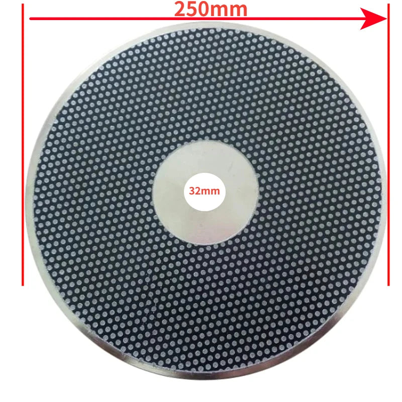 NEW Dental Diamond Disc Trimming Plaster Model on Model Cleaning Work Diameter 250mm (10 Inch) Inner 25mm/32mm Dentist Lab Tool