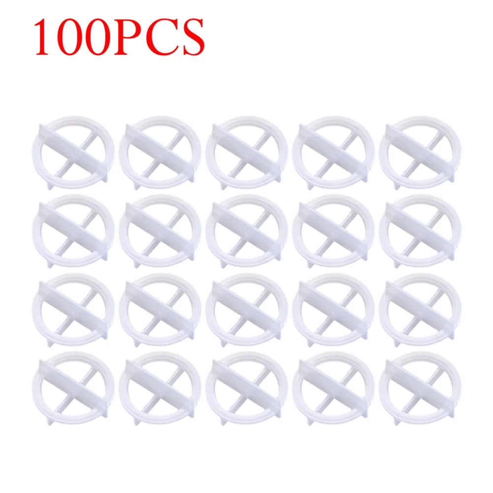 100Pcs Tile Leveling System Spacers Clips Wedge For Tiling Fixing Floor Wall Gap Wall Fixing Construction Tools