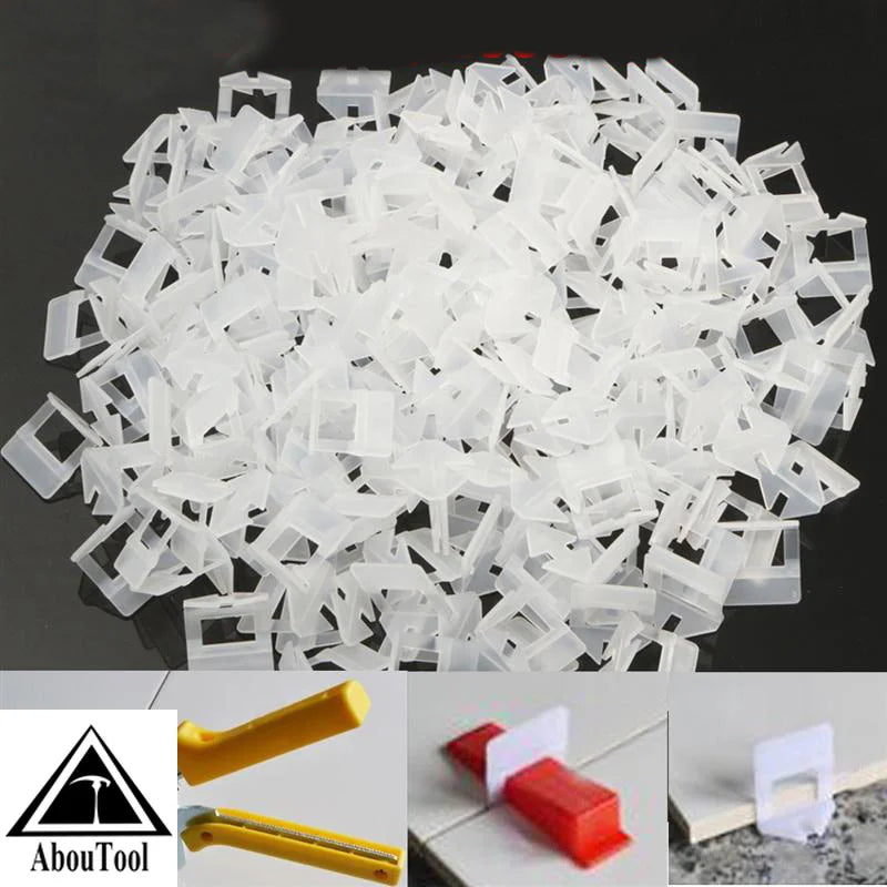100PCS Tile Leveling System Clips Spacer PE Material Spacers for Ceramic Wall Tile Leveling Construction Tools  Building Tools