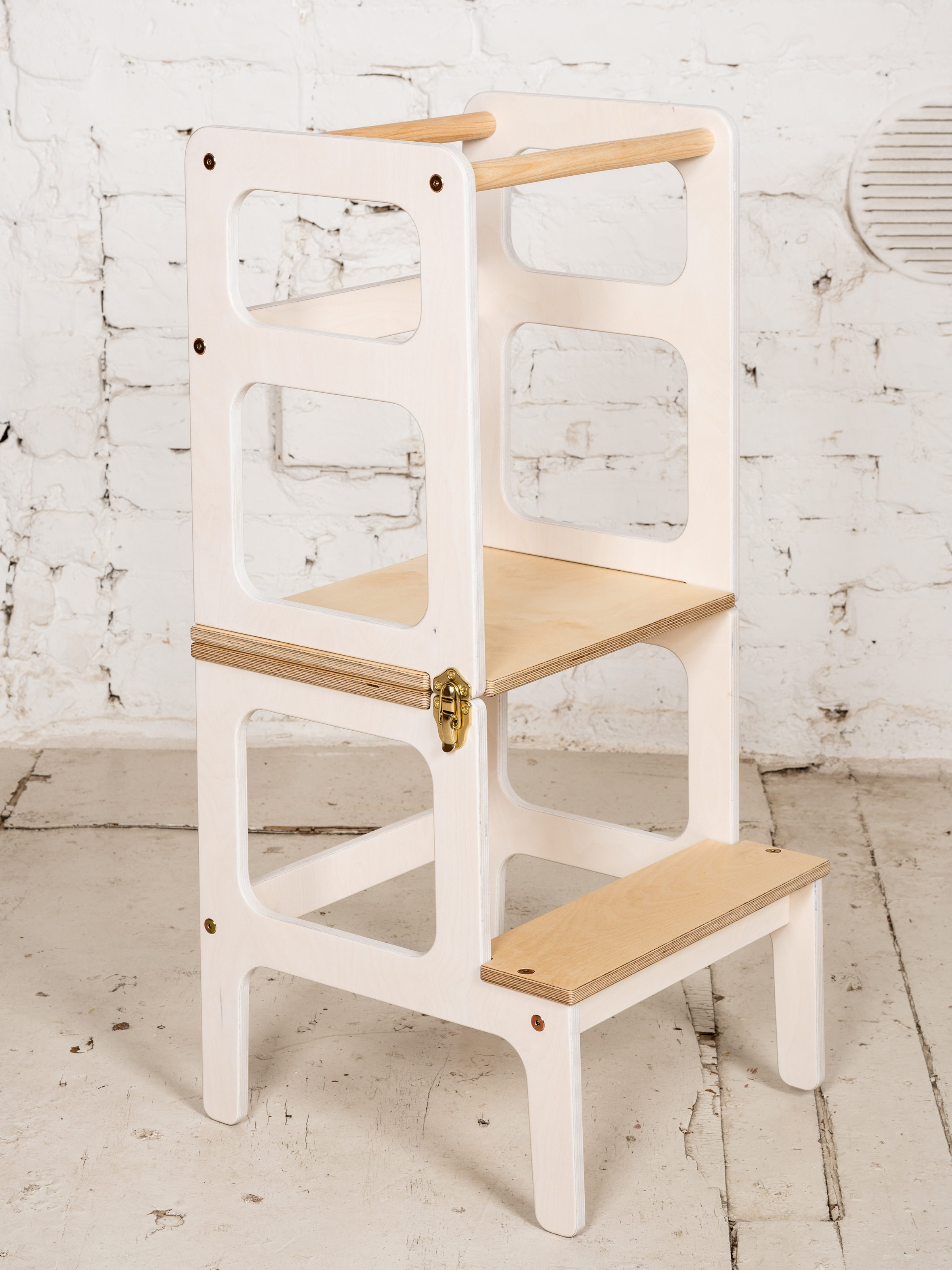 2 in 1 White Kitchen helper/table
