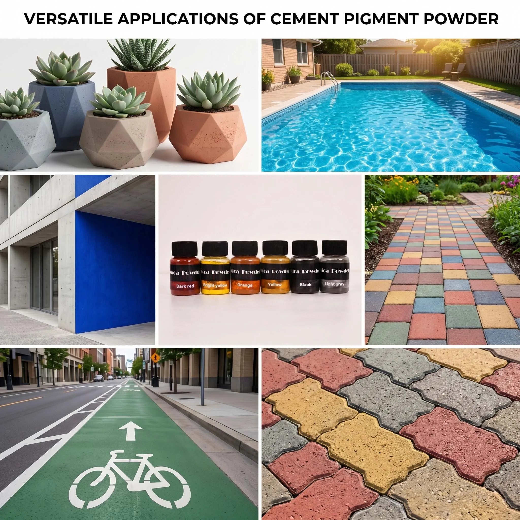 12-Color Gypsum Pigment Powder Dye DIY Crafting Resin Concrete Cement Plaster Materials Jewelry Making Tools