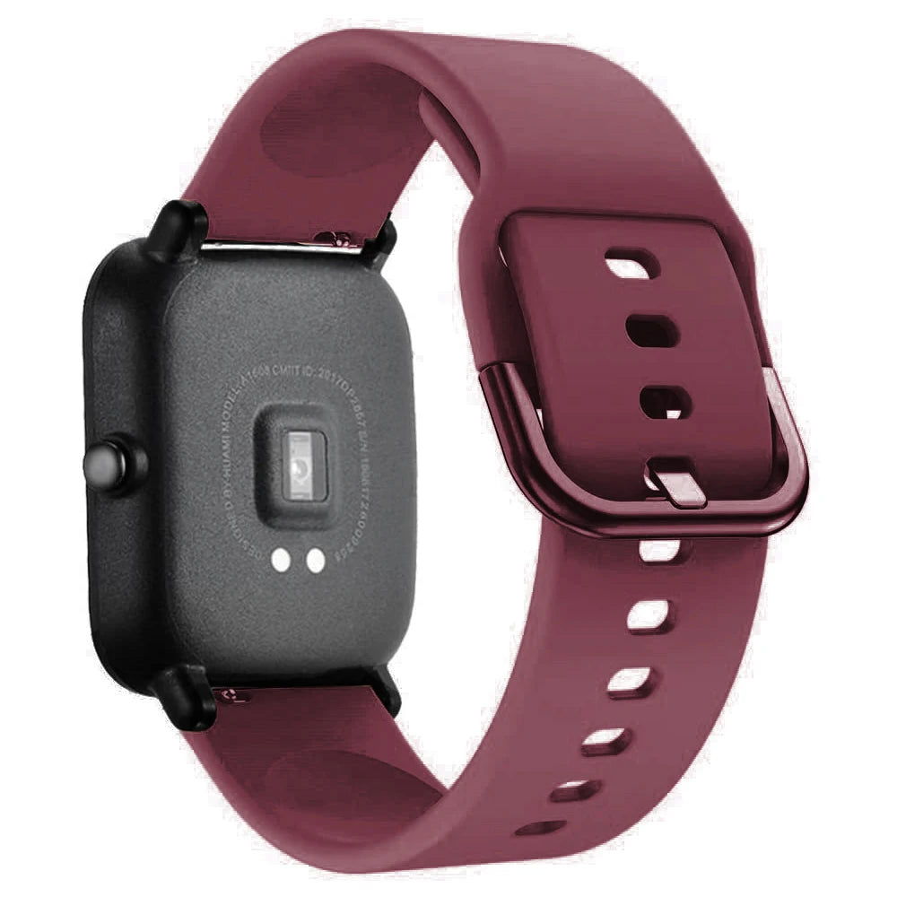 20mm/22mm Silicone band For Amazfit GTS/2/2e/3/4 GTS2 Mini/GTR 4/3/Pro/47mm/GTR2/2e/stratos/3 Bracelet Bip/U/S/lite Watch strap