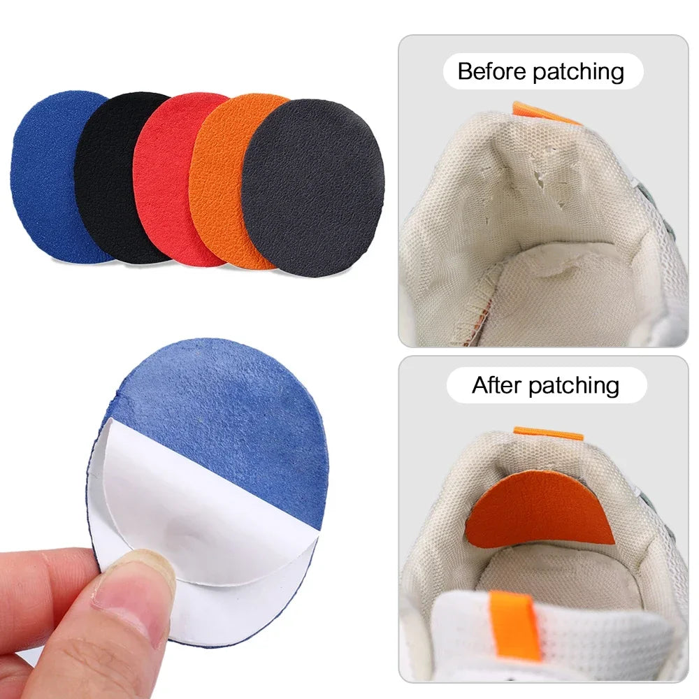 6PCS Sports Shoe Heel Repair Patches, Self-Adhesive Sneakers Vamp Insoles Patch, Anti-Wear Heel Protector Repair Stickers