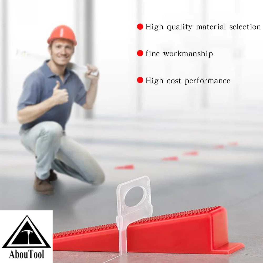 100PCS Tile Leveling System Clips Spacer PE Material Spacers for Ceramic Wall Tile Leveling Construction Tools  Building Tools