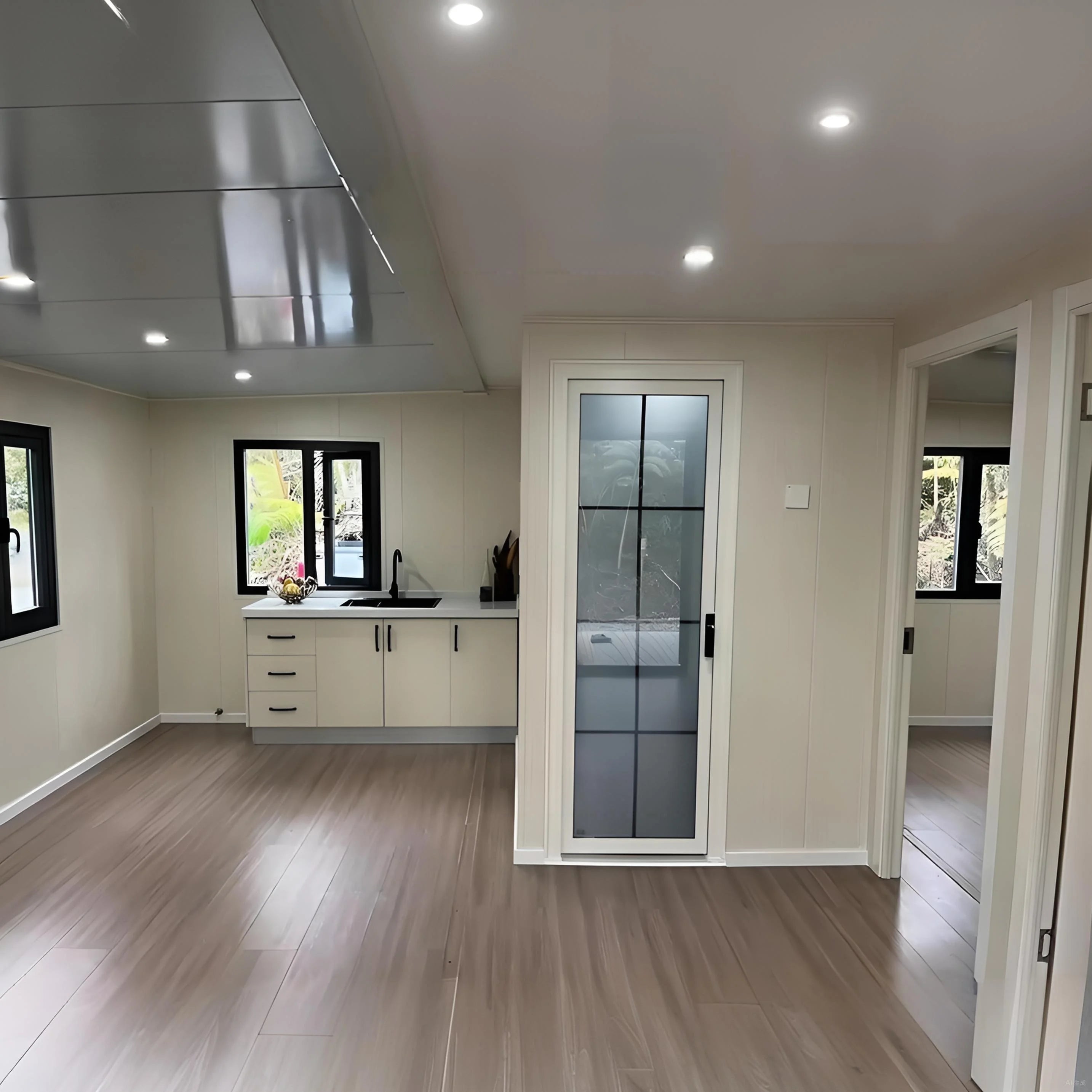 Customized 20FT High-Appearance Modular Steel Container House Expandable And Foldable Prefab Home Office Apartment For Villa Use