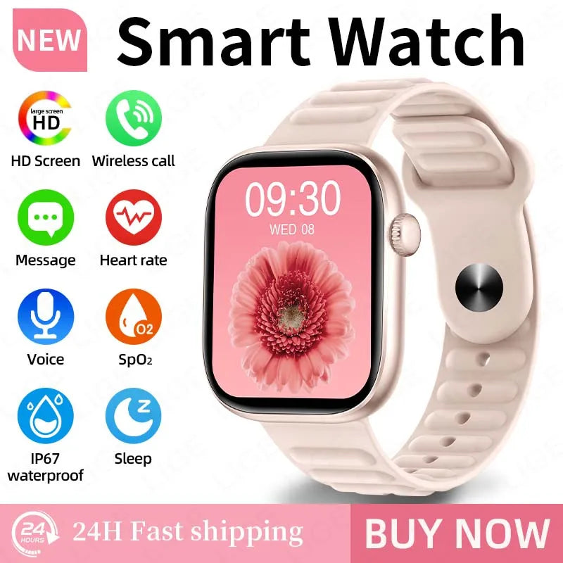 LIGE Smart Watch Man 1.83” HD Screen Custom Watch Face Women’s Health Monitor Watch Bluetooth Call Sports Smartwatches Fashion