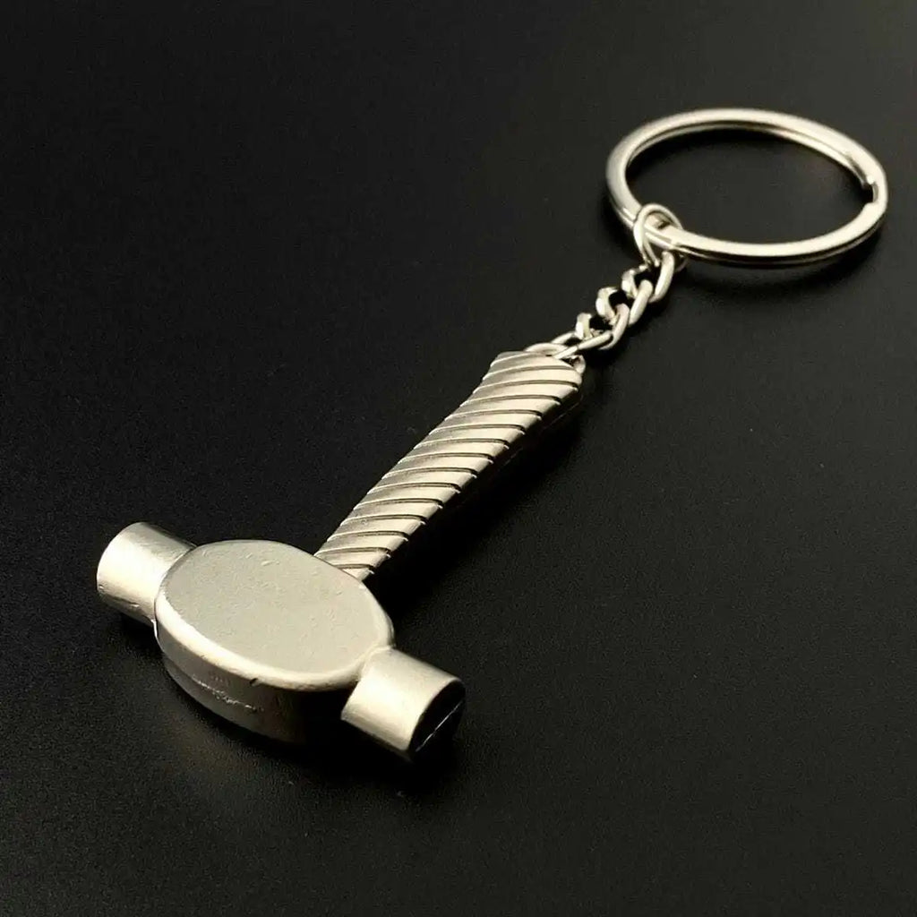 Construction Pretend Play Set Mini Multi DIY Toy Small Keyring Tools Metal Keychain Assorted Designs for Creative Play Gift Car