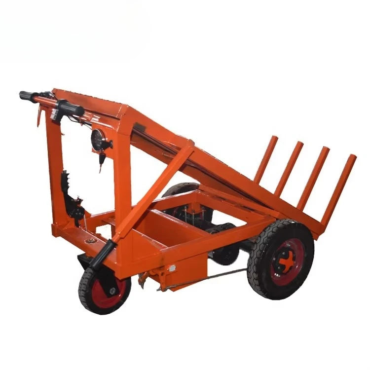 Dumper Cart Transport Flatbed Trolley Construction Site Brick Tool Trolley 3 Wheels Battery Power Electric Mini
