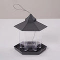 Waterproof Garden Gazebo Hanging Wild Bird Feeder Outdoor Container With Hang Rope Pet Birds Feeding House Type Bird Feeder