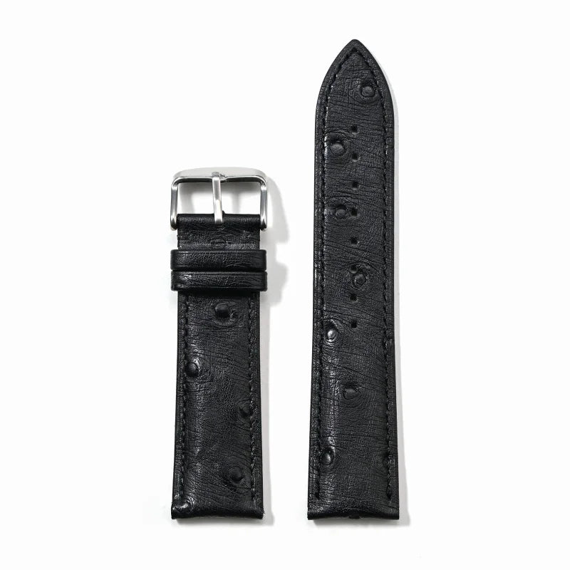 18/19/20/22/21mm Leather Watch Strap for huawei Watchband Ostrich pattern Flat-head universal men women Bracelet Wristband