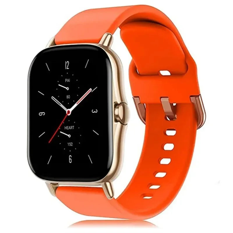 20mm/22mm Silicone band For Amazfit GTS/2/2e/3/4 GTS2 Mini/GTR 4/3/Pro/47mm/GTR2/2e/stratos 2/3 Bracelet Amazfit bip Watch strap