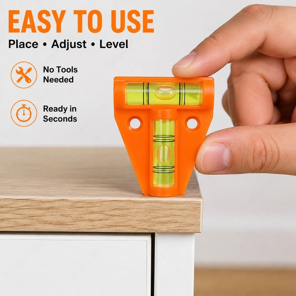 3/5/10PCS Spirit Level T Type Tile Leveling Tool Precision Measuring Accessory for Indoor Outdoor Construction Tile Laying Work