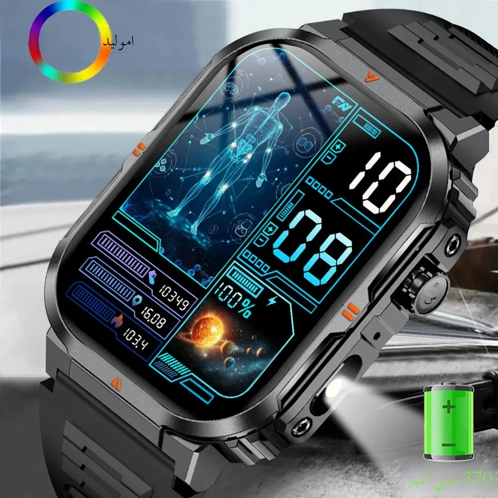 Men‘s Smart Watch 3ATM Waterproof Military Sport Fitness Women Smart Bracelet Blood Pressure Monitor Smartwatch Men Android iOS