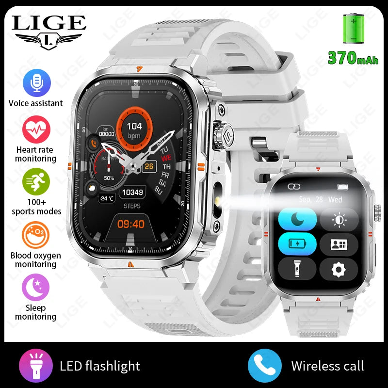 Men‘s Smart Watch 3ATM Waterproof Military Sport Fitness Women Smart Bracelet Blood Pressure Monitor Smartwatch Men Android iOS