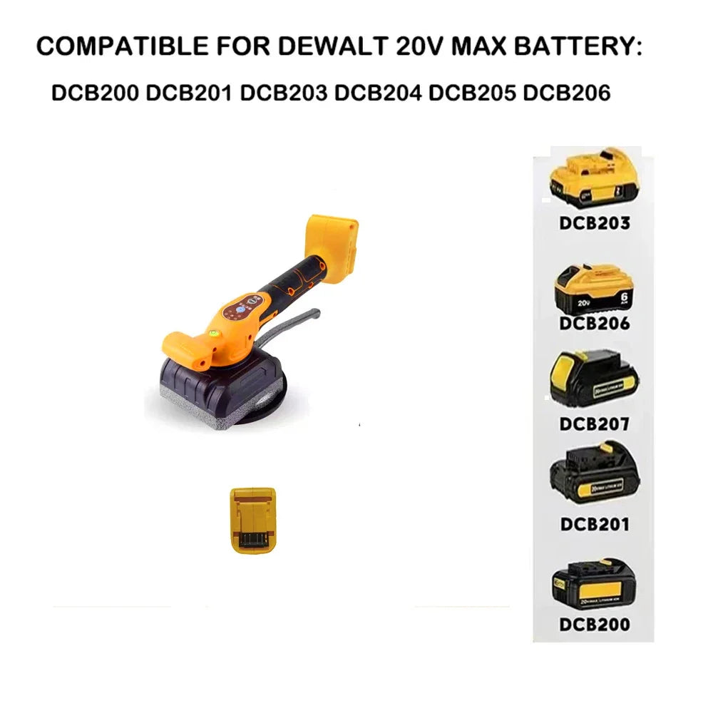 VILASTING Tile Tiling Machine 5 Gears High Loading Capacity Wall Floor Tile Laying Vibrating Tool For Dewalt 20V Battery Pin