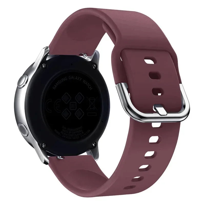 20mm/22mm Silicone band For Amazfit GTS/2/2e/3/4 GTS2 Mini/GTR 4/3/Pro/47mm/GTR2/2e/stratos 2/3 Bracelet Amazfit bip Watch strap