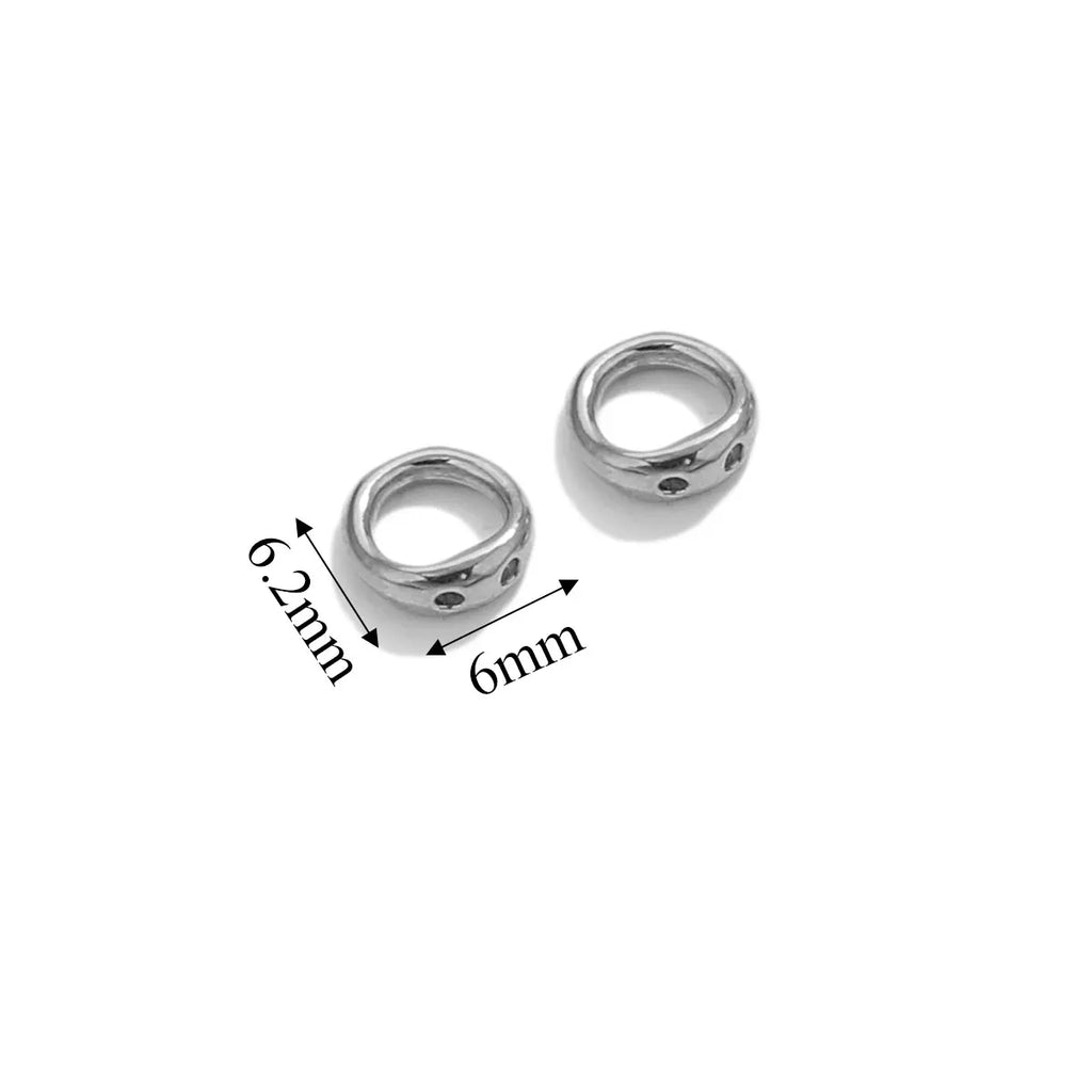 20pcs Stainless Steel Clasps End Connectors Hooks for Beading Supplies DIY Pearl Bracelet Necklace Jewelry Making Accessories