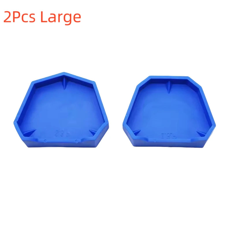 2/6Pcs Dental Model Base Silicon Plaster Model Base Denture Impression Trays Dentistry Former Base Kit Dentist Laboratory Tools