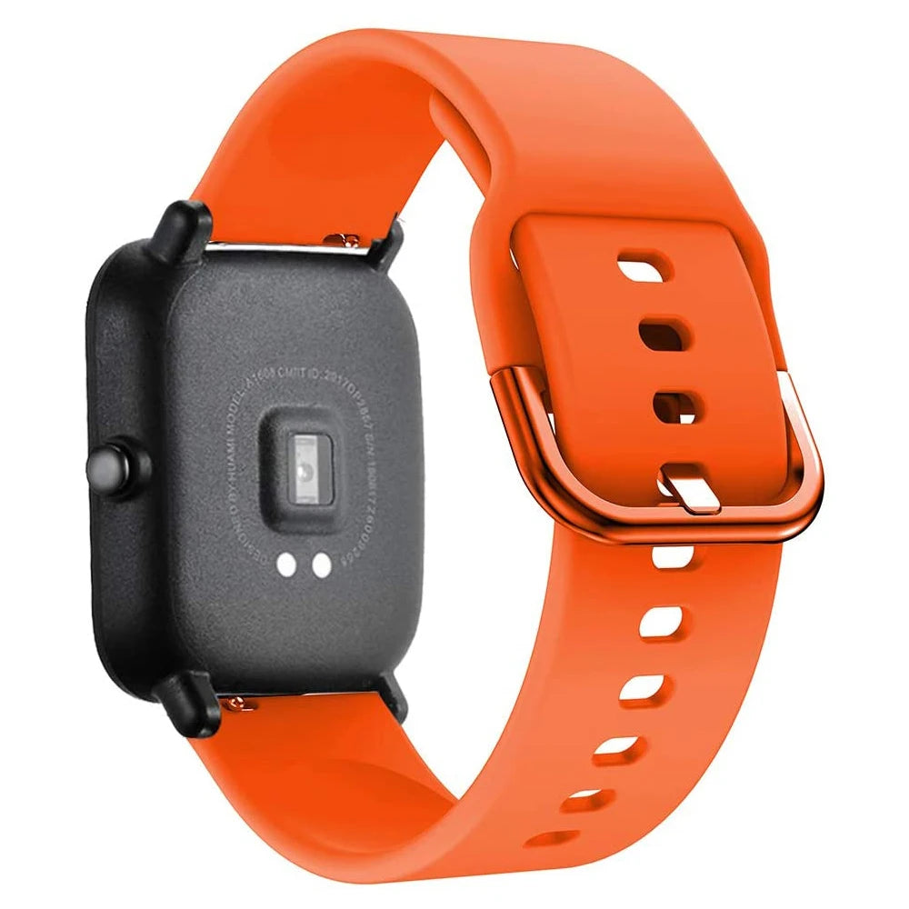 20mm/22mm Silicone band For Amazfit GTS/2/2e/3/4 GTS2 Mini/GTR 4/3/Pro/47mm/GTR2/2e/stratos/3 Bracelet Bip/U/S/lite Watch strap