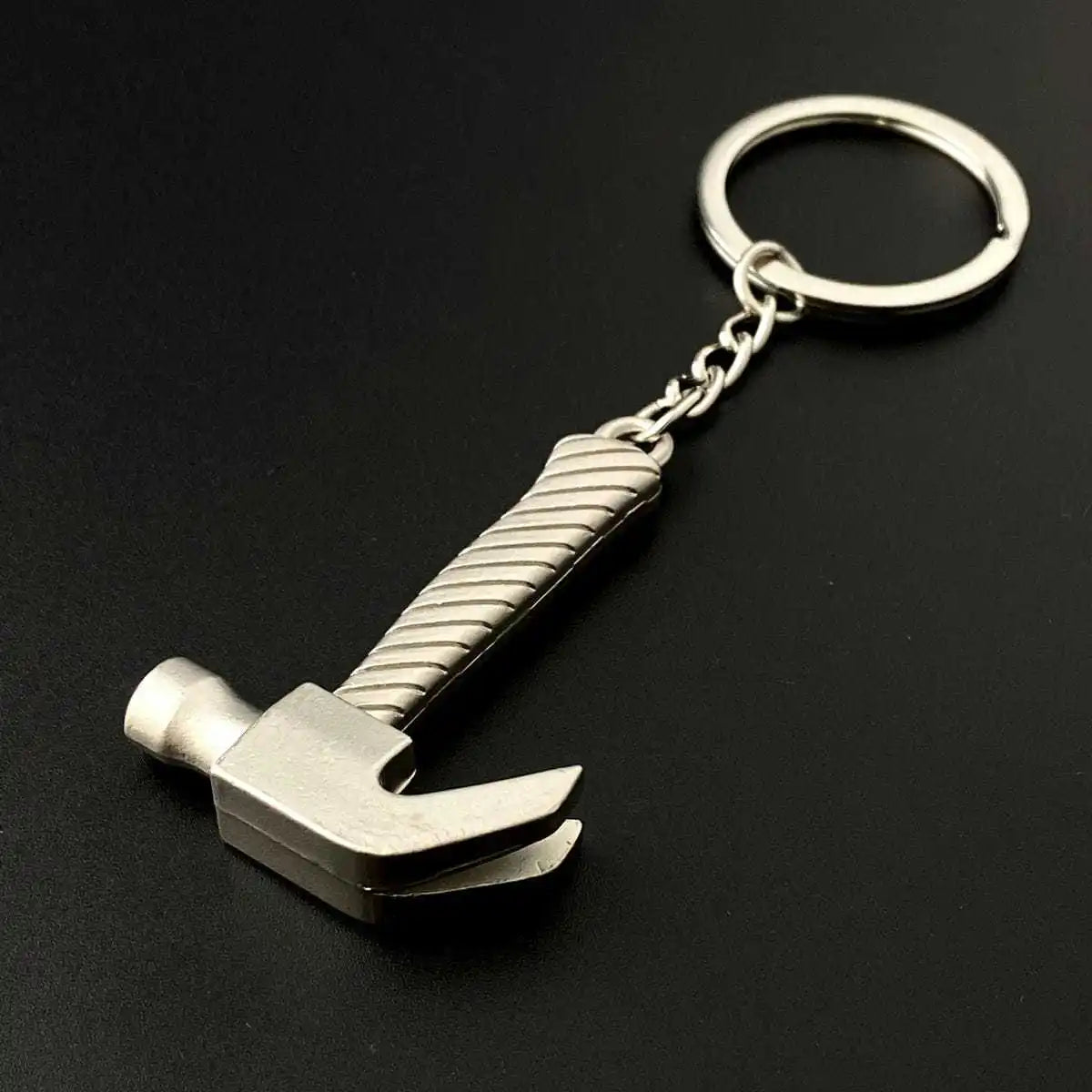 Construction Pretend Play Set Mini Multi DIY Toy Small Keyring Tools Metal Keychain Assorted Designs for Creative Play Gift Car