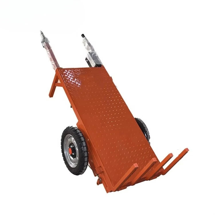 Dumper Cart Transport Flatbed Trolley Construction Site Brick Tool Trolley 3 Wheels Battery Power Electric Mini