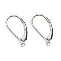 Solid 925 Sterling Silver Hinged French Leverback Eearwire Hook Findings , snap hook for Earring Jewelry DIY