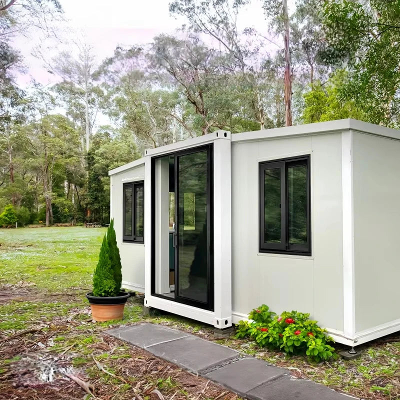 Ready Made 20ft Expandable Container Home Steel Roof Waterproof Hurricane Proof Portable Modular House Hospital