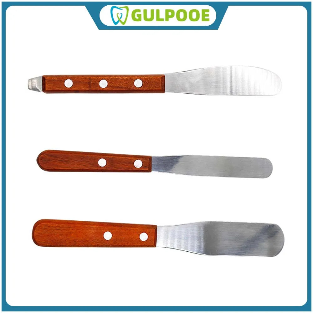 GULPOOE 1Pcs Dental Plaster Spatula Alginate Mixing Knife Plaster Spatula Dental Laboratory Gypsum Spatula Impression Tools