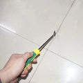 2Pcs Tile Joint Tool High Tungsten Steel Construction Easy Grip Handle Tile Gap Cleaning Tool for Bathroom