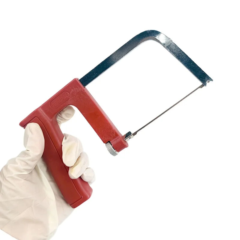 Dental Long Plaster Gypsum Saw with 20pcs Saw Blades 70/98/128mm Metal Dentist Tool Lab Material Dentistry Accessories
