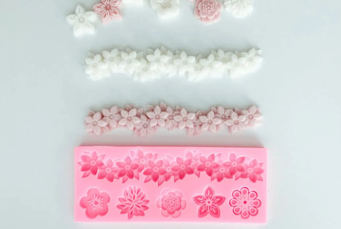 Flower Baking Mold DIY Resin Plaster Silicone Fondant Mould Cake Decoration Baking Tool
