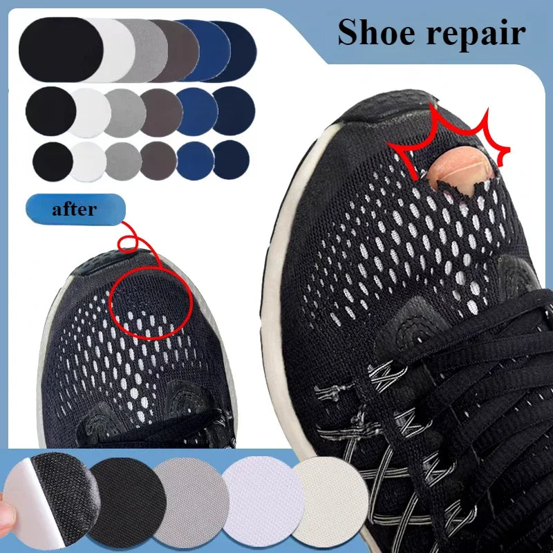 6PCS Sports Shoe Heel Repair Patches, Self-Adhesive Sneakers Vamp Insoles Patch, Anti-Wear Heel Protector Repair Stickers