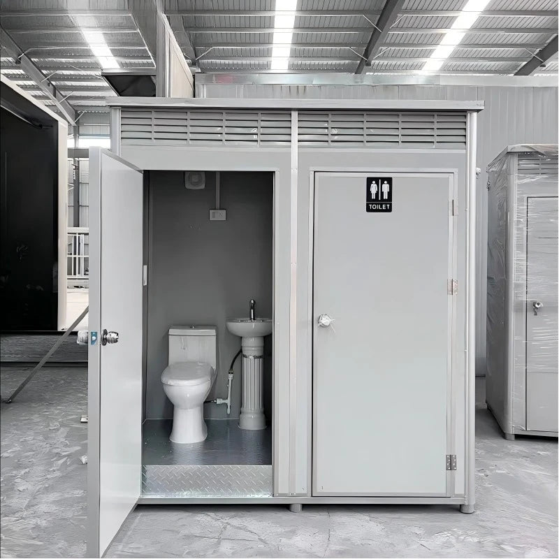 Outdoor Portable Steel Modern Restroom Mobile Container House Toilet for Park School & Hospital Use