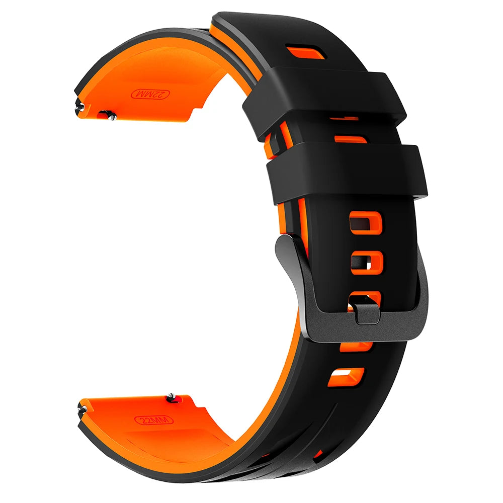 22mm Silicone Men Women Replace Watch Band For SUUNTO RACE 2 S/RUN /OCEAN/VERTICAL/5 PEAK/9 PEAK PRO DLC Bracelet Accessories