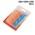9Pcs/set 400~1200 Semi-rigid Sanding Sticks For Assembling Model Build Tools Hobby DIY MS-E Plastic Model Polishing Rod