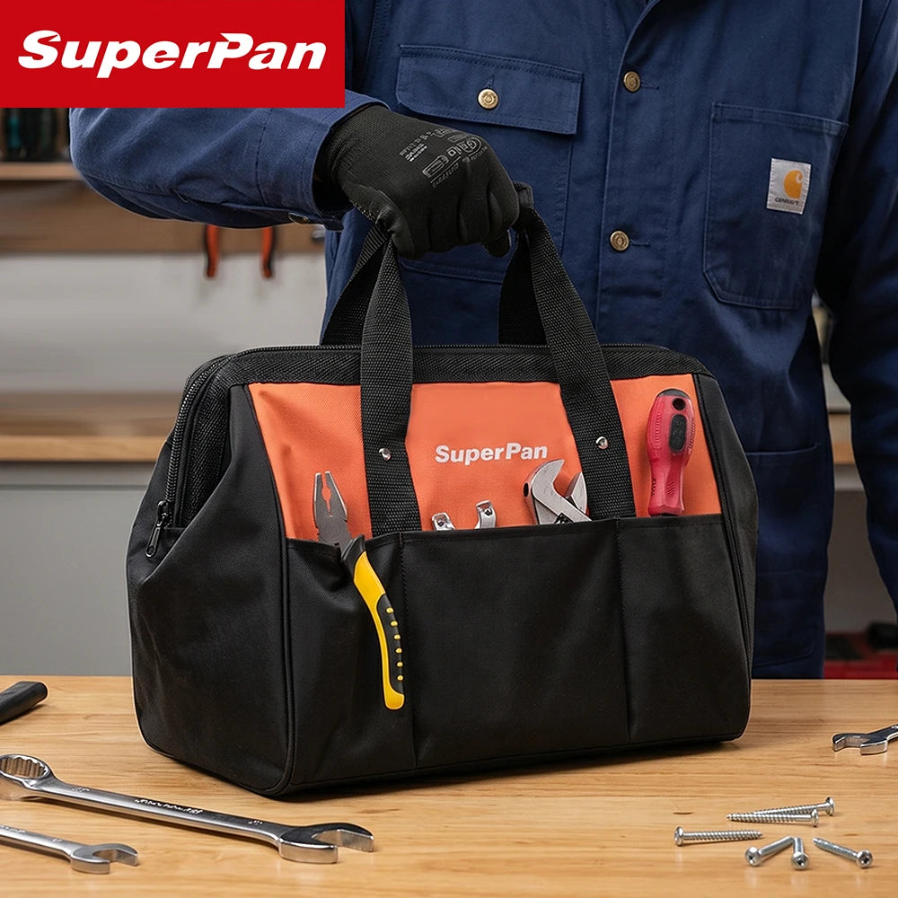 SuperPan Brushless Motor Impact Wrench & Drill Combo Bare Tool,with Tool Bag,High Efficiency Cordless Tools for Construction