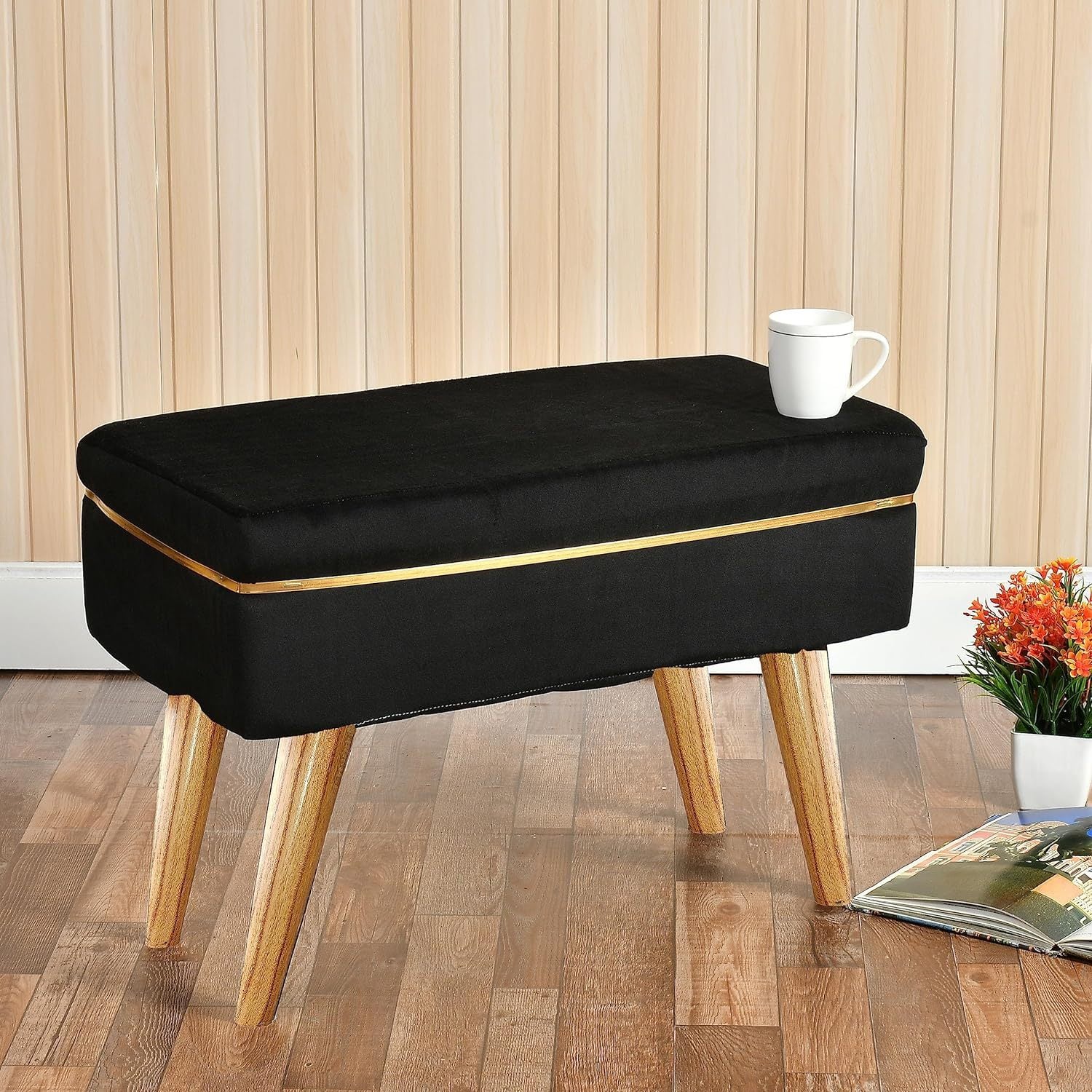 Pouffes Bench Sitting Stool for Living Room | Patio Kitchen Bench