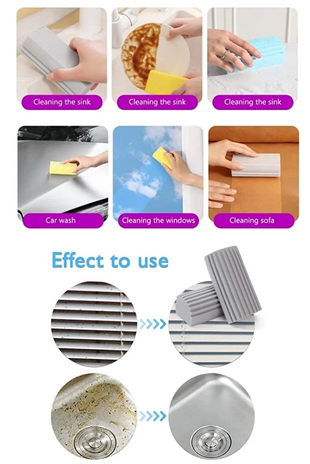 Magic Wet Sponge Super Absorbent Dish Sponge Brush Kitchen Cleaning Sp